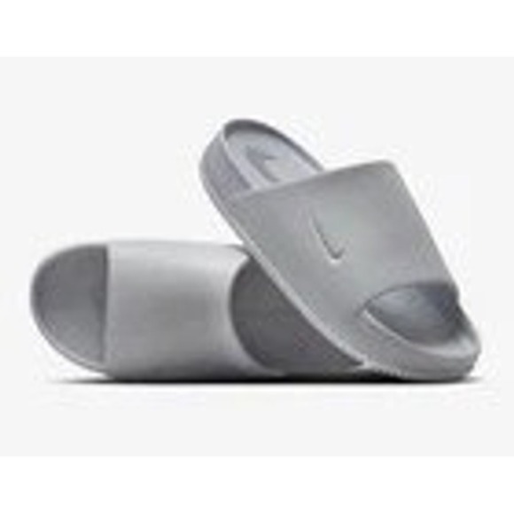 Nike Calm Men Slides Sandals–Wolf Grey–Men's 10 / Women's 9–Lightweight Comfort - Picture 4 of 5